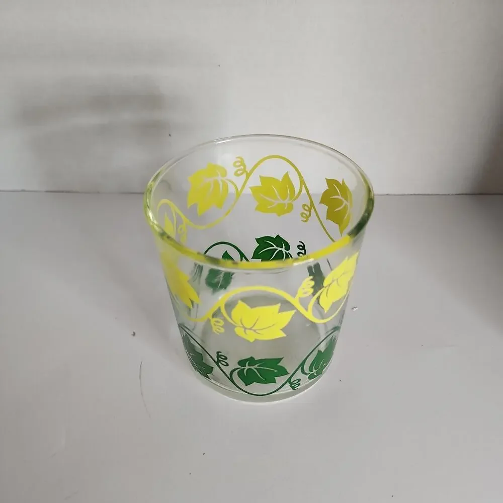 VTG Hazel Atlas Glass Sour Cream 4